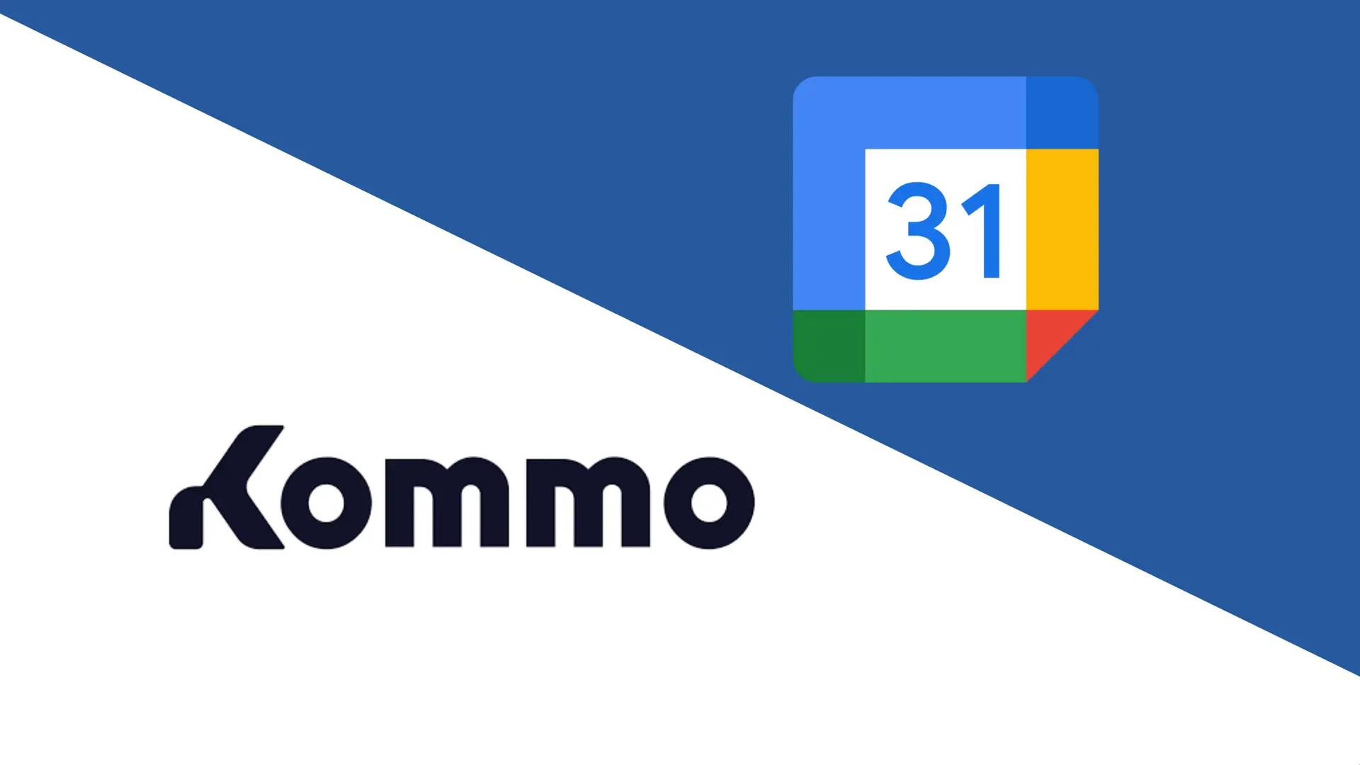 Logos de Kommo y Google Calendar